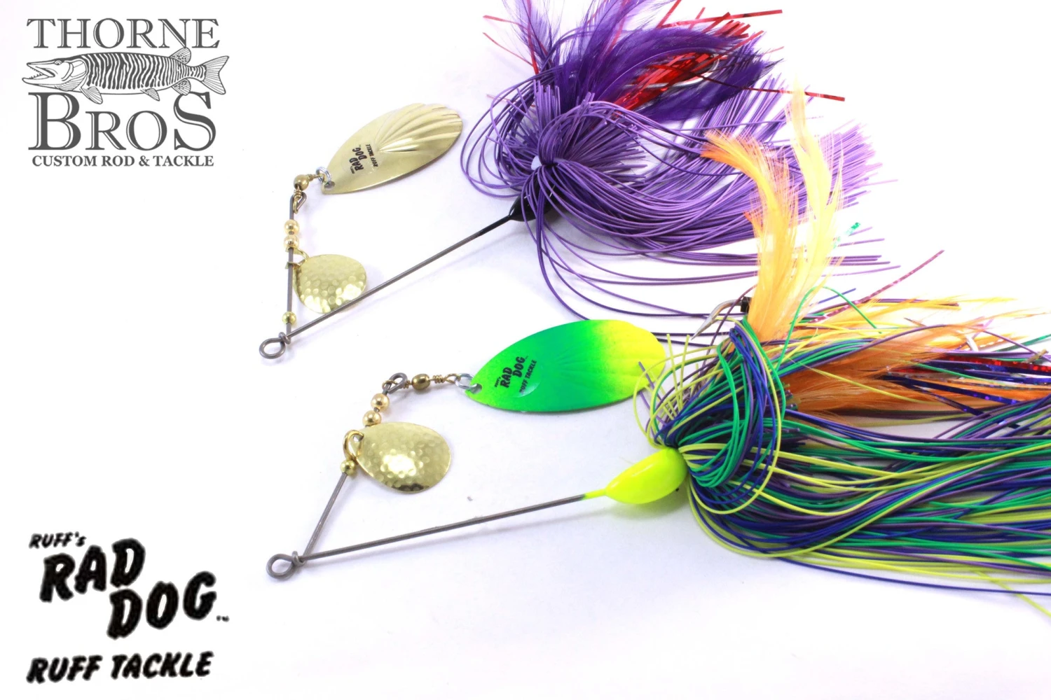 Ruff Tackle Rad Dog Tandem Spinnerbait 1-3/4oz 3 Ruff Tackle Rad Dog Tandem Spinnerbait 1-3/4oz