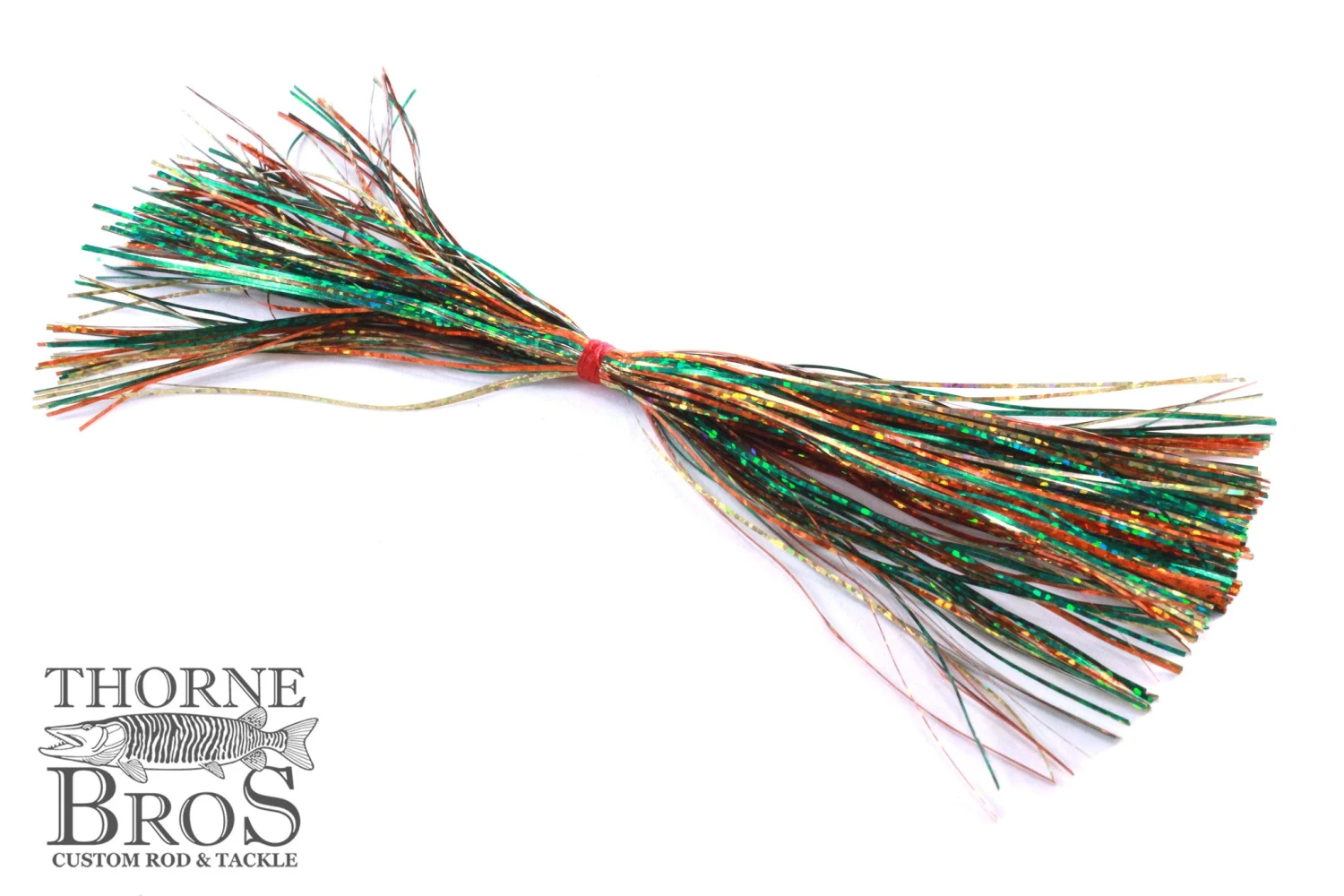 Skirt-Thorne Brothers Pre-Tied Tinsel Skirt-Holographic Tinsel 4 Skirt-Thorne Brothers Pre-Tied Tinsel Skirt-Holographic Tinsel - Image 2