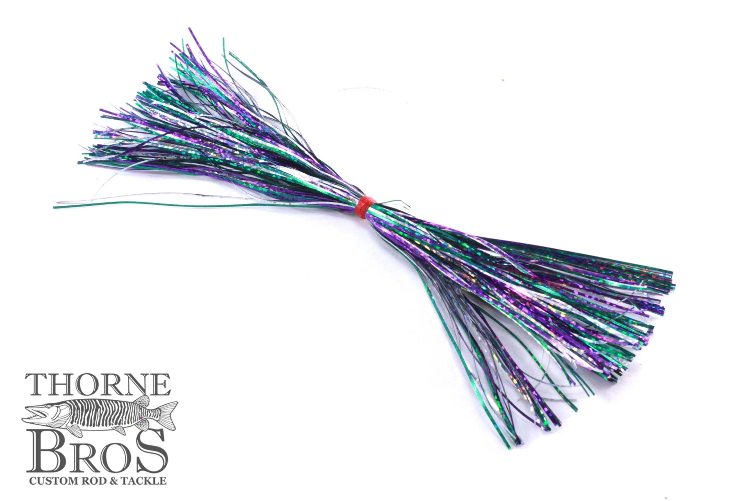 Skirt-Thorne Brothers Pre-Tied Tinsel Skirt-Holographic Tinsel 13 Skirt-Thorne Brothers Pre-Tied Tinsel Skirt-Holographic Tinsel - Image 11